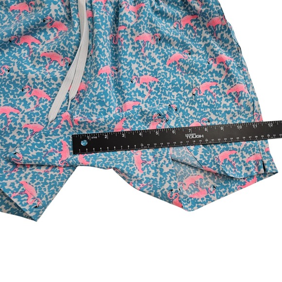 Chubbies (Mens Small) Swim Trunks Board‎ Shorts Flamingo Print Drawstring Blue - Picture 7 of 8